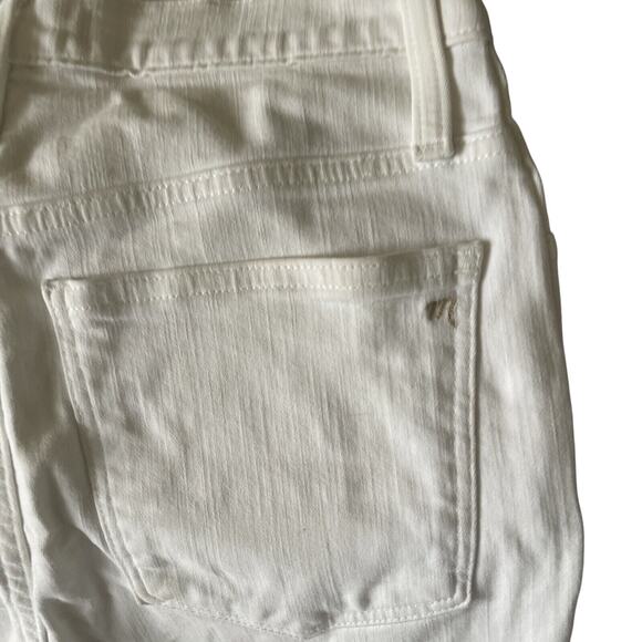 Madewell Jeans Women's 27 10" High Rise Skinny Crop White Button Fly Mom Denim - Picture 4 of 5